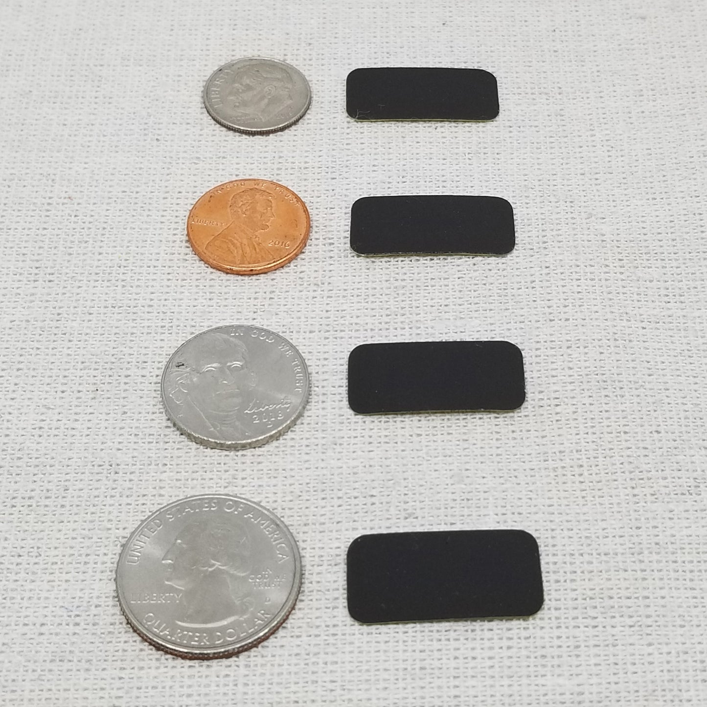 Rounded Rectangle Match Strikers 0.50" x 1.00"