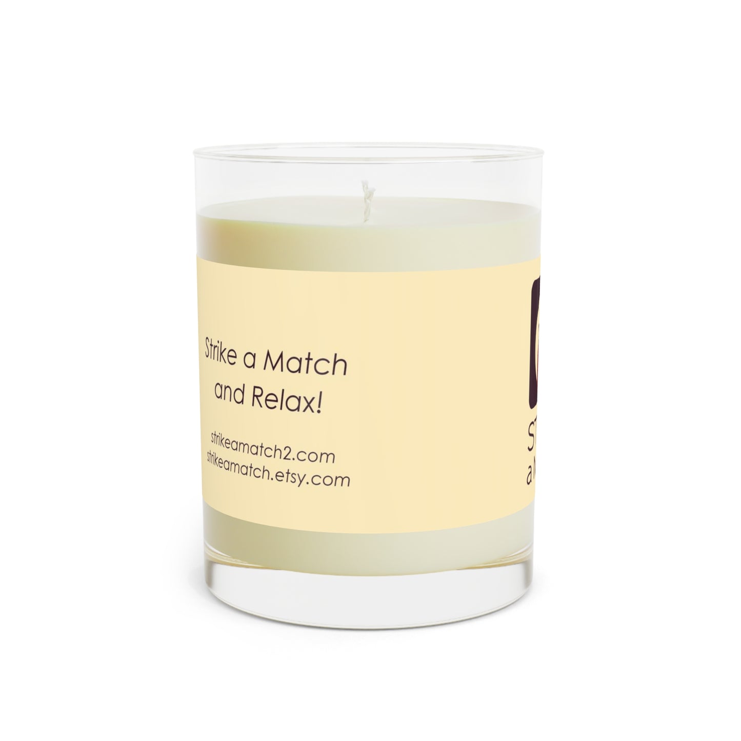 Hand-Poured Scented Soy Wax Candle, 11 oz Glass Jar