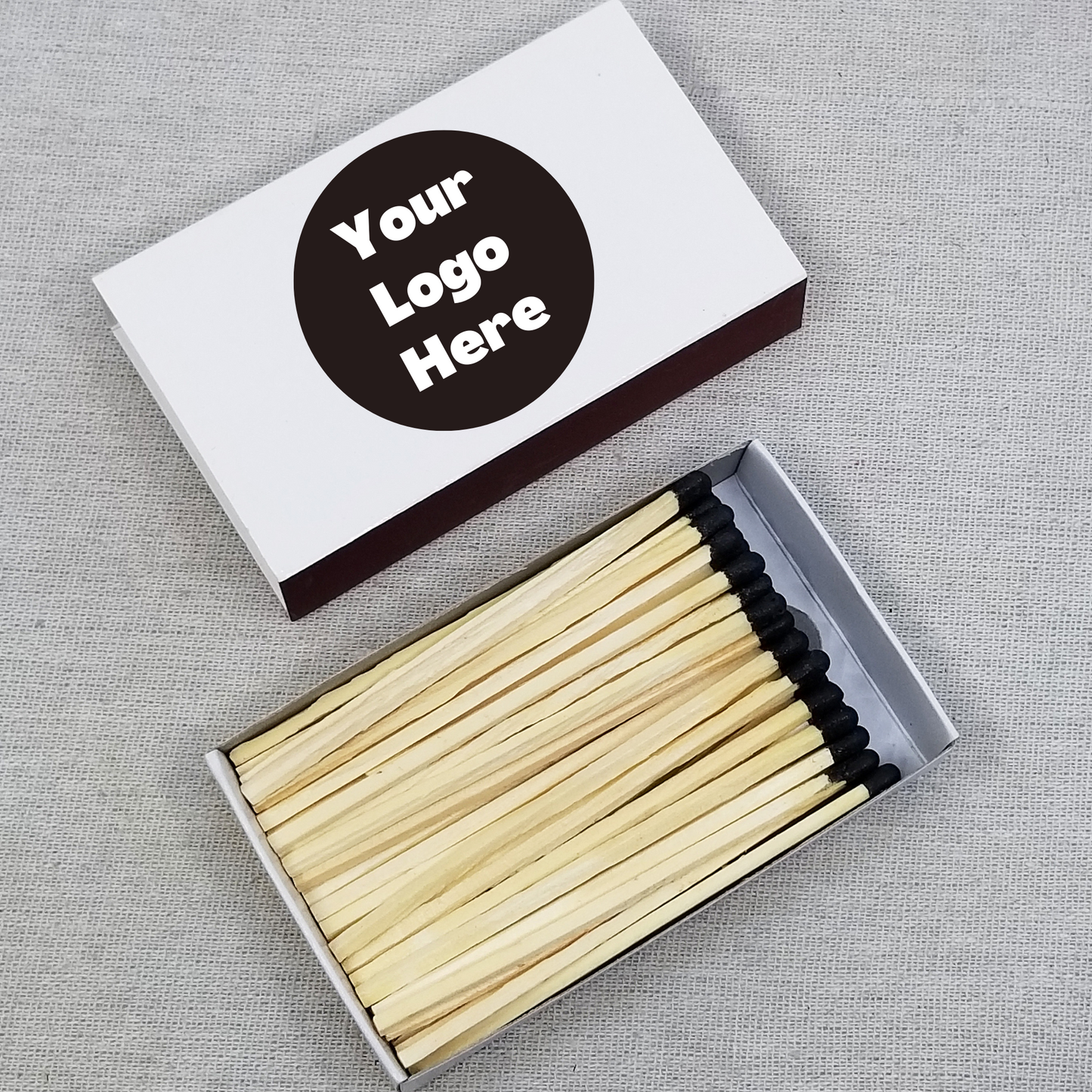 Customizable 4" Matchsticks and Matchboxes | 1,000 Boxes | 10 Tip Colors | Add Your Logo or Personal Design | Backorder 90-120 Days