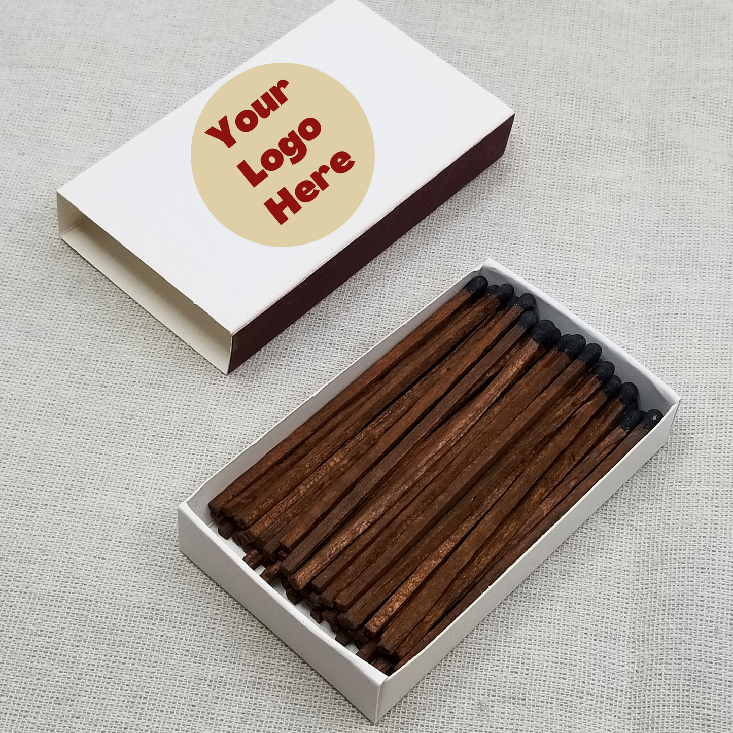 Customizable 4" Matchsticks and Matchboxes | 1,000 Boxes | 10 Tip Colors | Add Your Logo or Personal Design | Backorder 90-120 Days